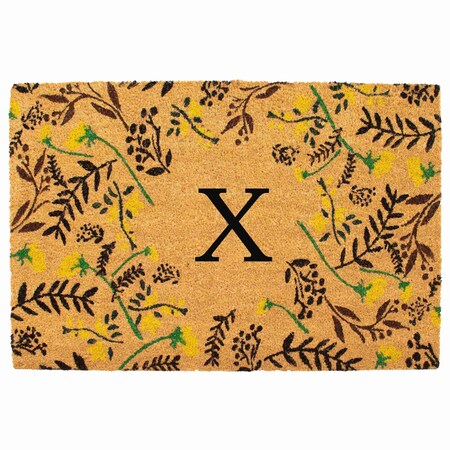 Calloway Mills Monogram Door Mat, Black, Yellow, Green, Natural, 24 in W x 36 in L 105082436X